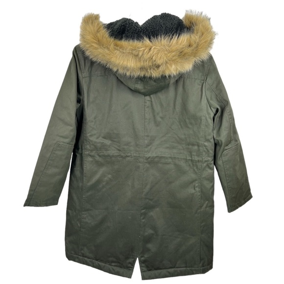NWT J. Crew Primaloft green parka coat size small - Picture 6 of 8